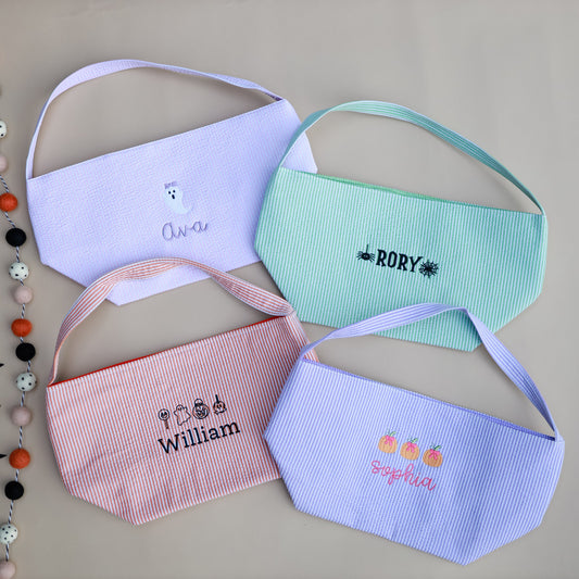 Seersucker Striped Halloween Bag - more colors