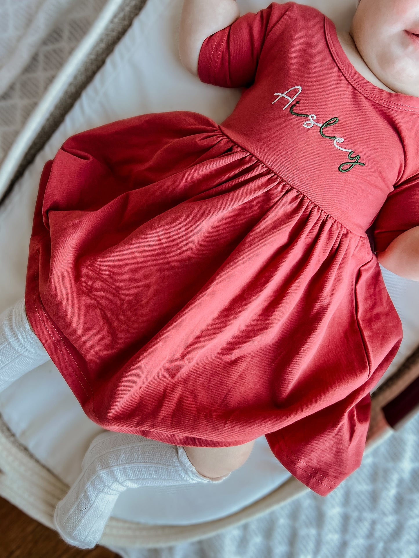Organic Cotton Twirl Dress - Christmas