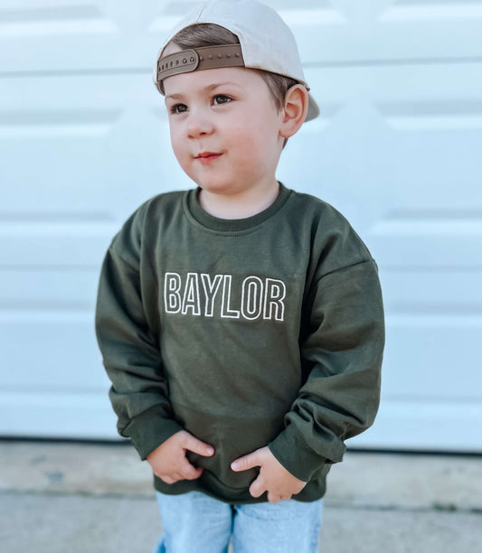 Crewneck Sweatshirt - Olive Green