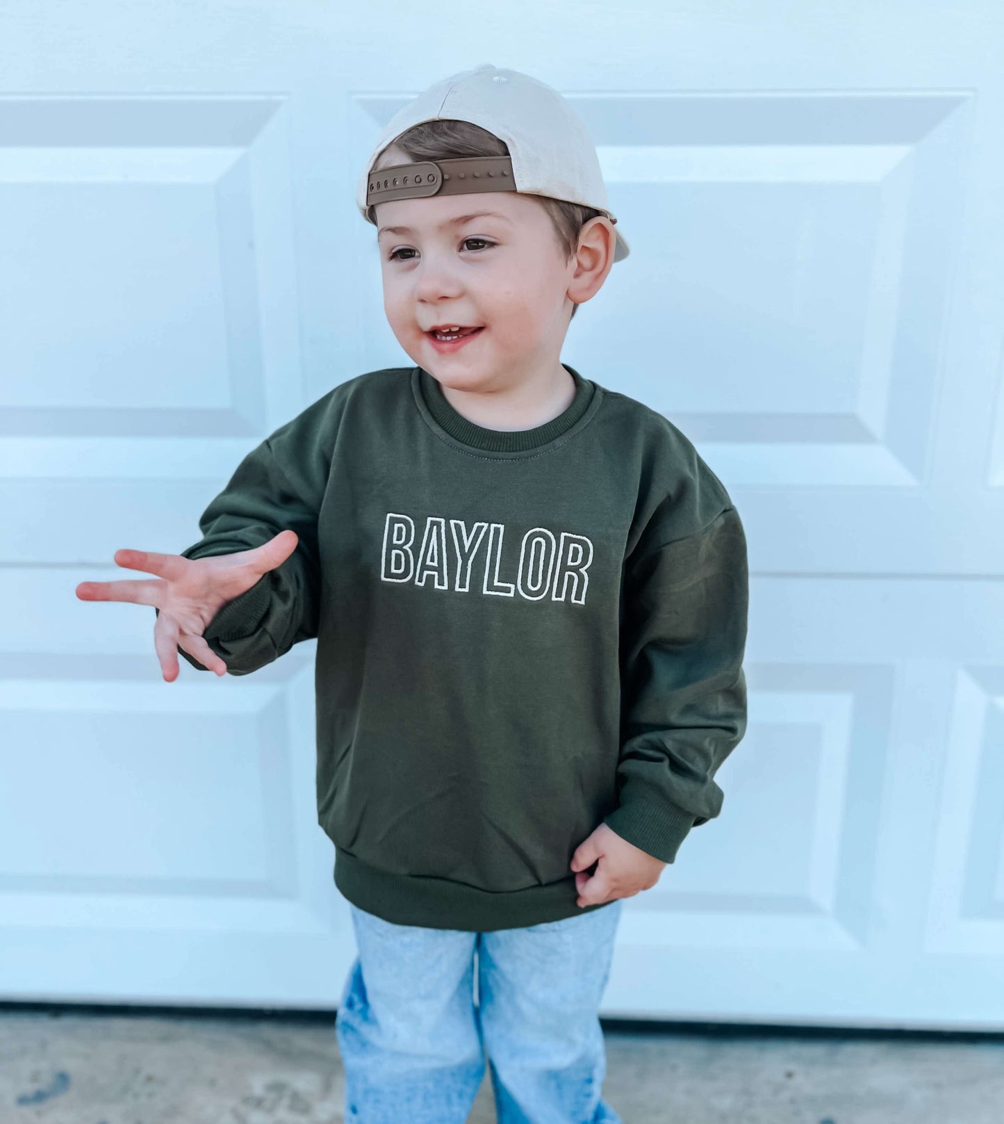 Crewneck Sweatshirt - Olive Green
