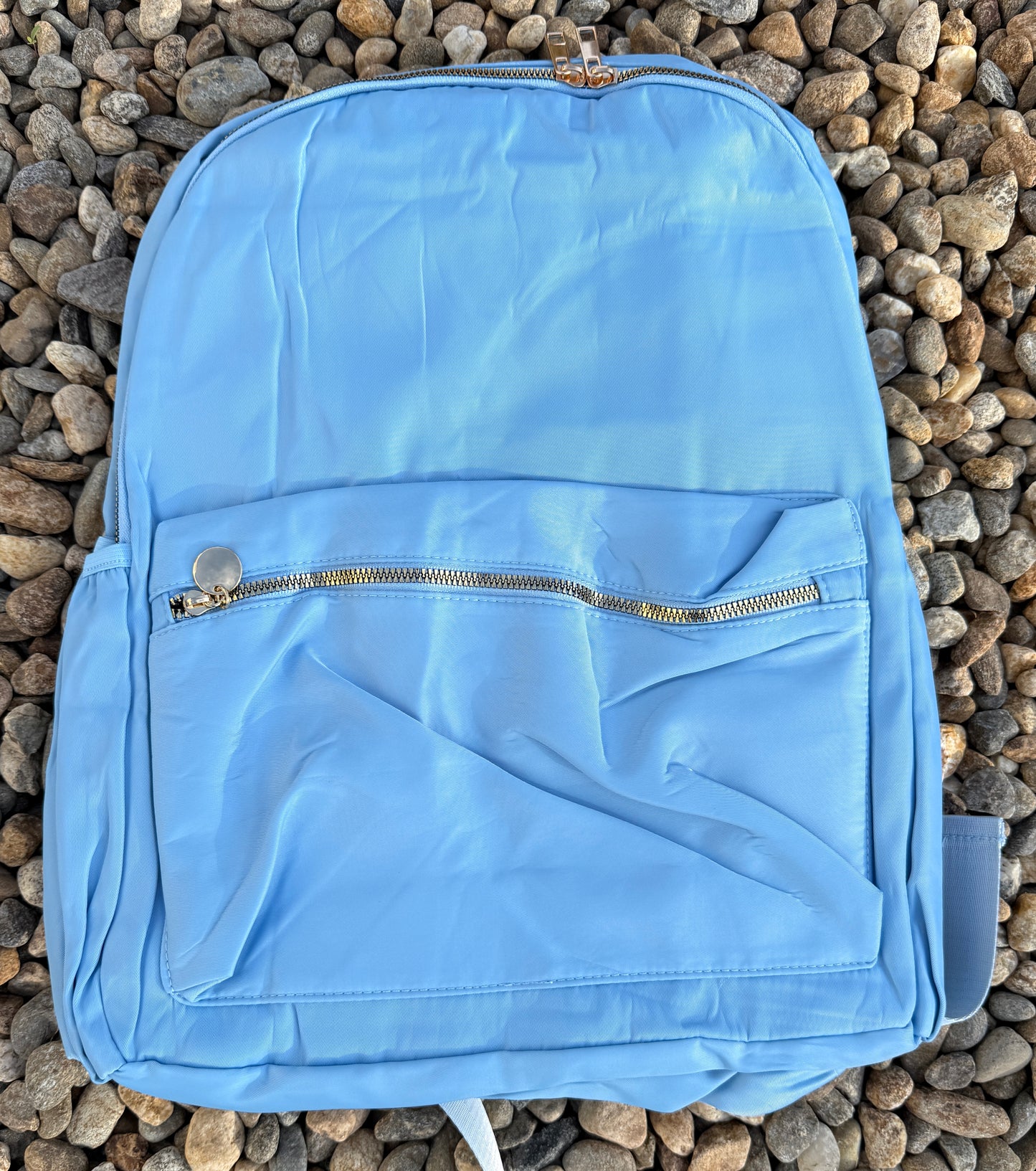 Solid Color Backpack - Blue, Black or Teal