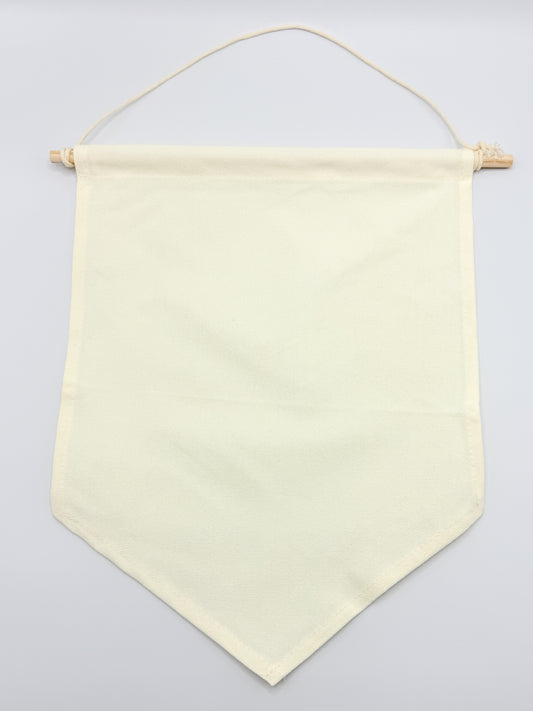 Natural Canvas Hanging Banner - Two Sizes