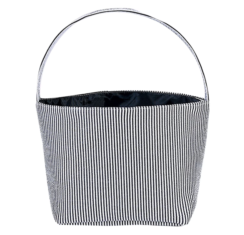 Seersucker Striped Bag for Halloween, Valentine's Day, Easter etc - more colors