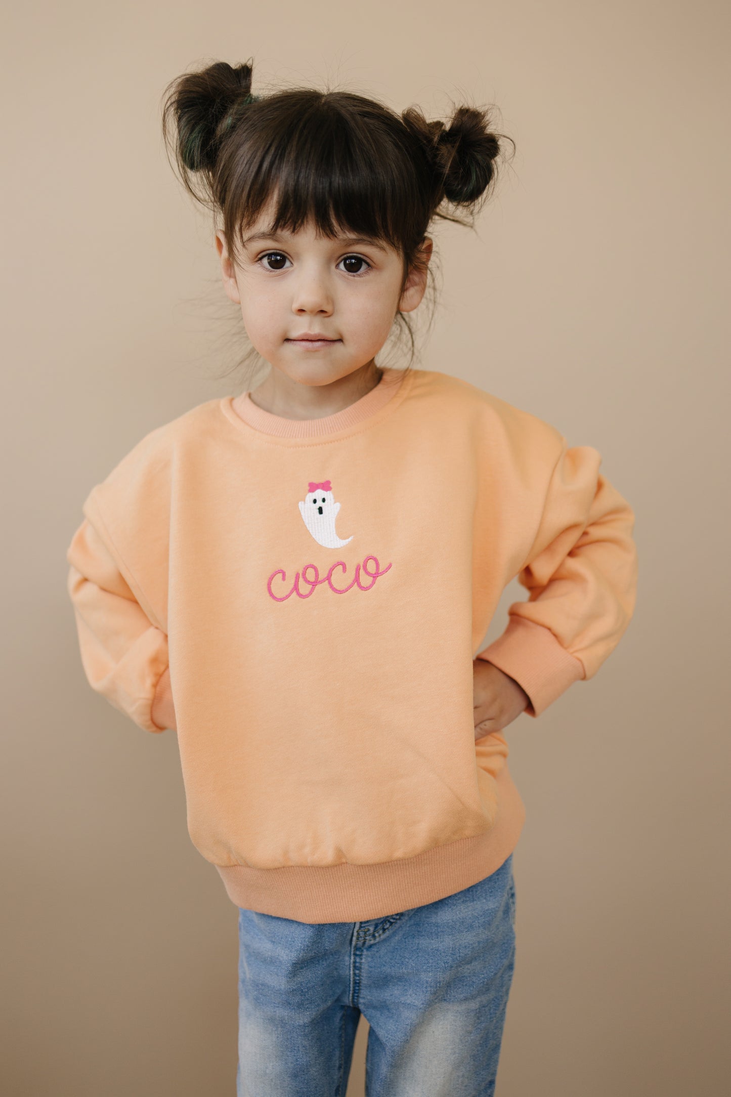 Crewneck Sweatshirt or Bubble Romper - Creamsicle Orange