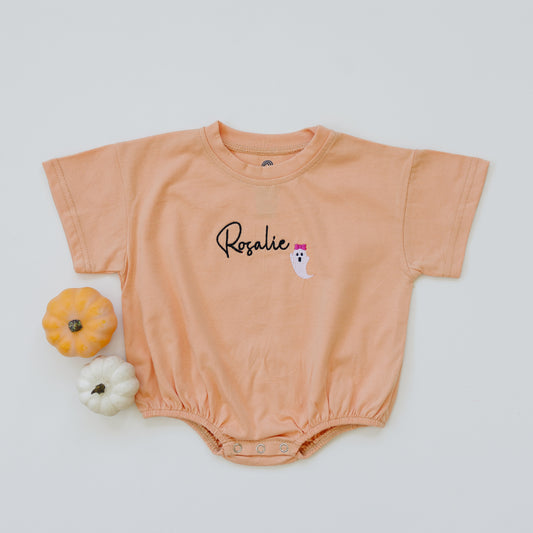 T-Shirt Romper - Creamsicle Orange