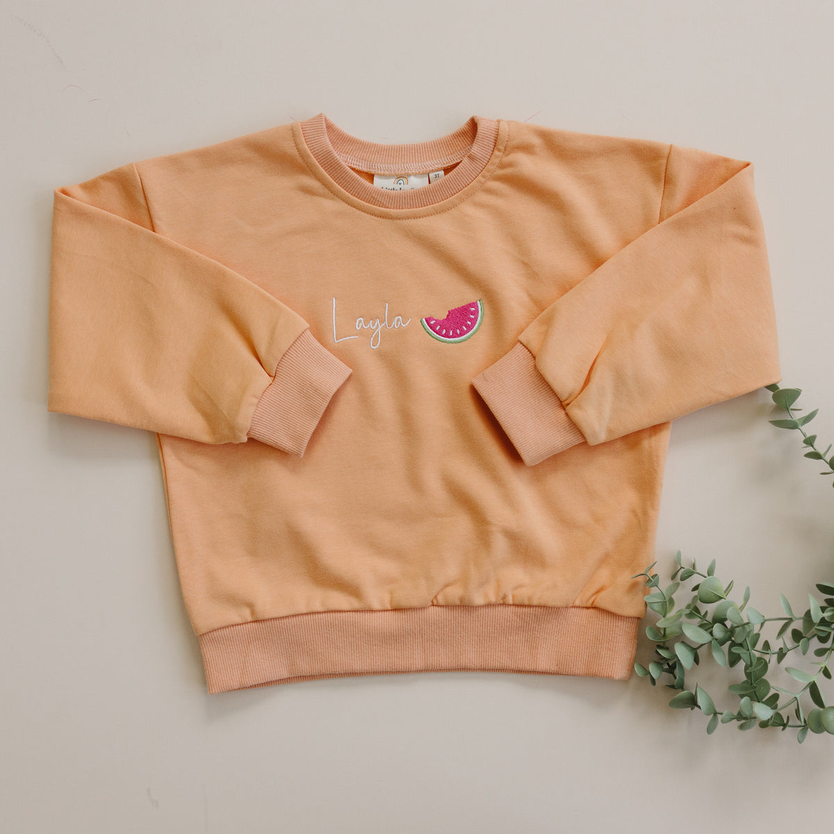 Crewneck Sweatshirt or Bubble Romper - Creamsicle Orange