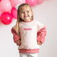 Colorblock Crewneck Sweatshirt - Pinks
