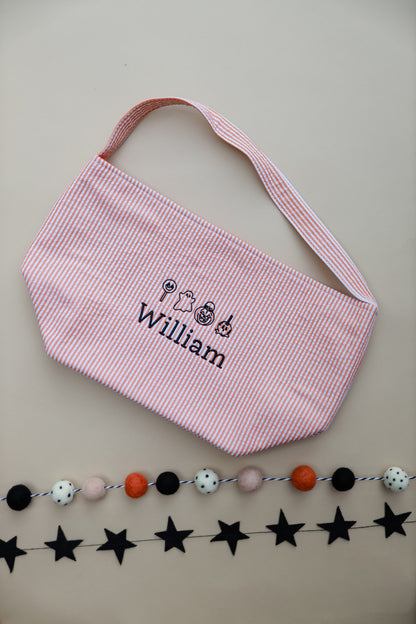 Seersucker Striped Bag for Halloween, Valentine's Day, Easter etc - more colors