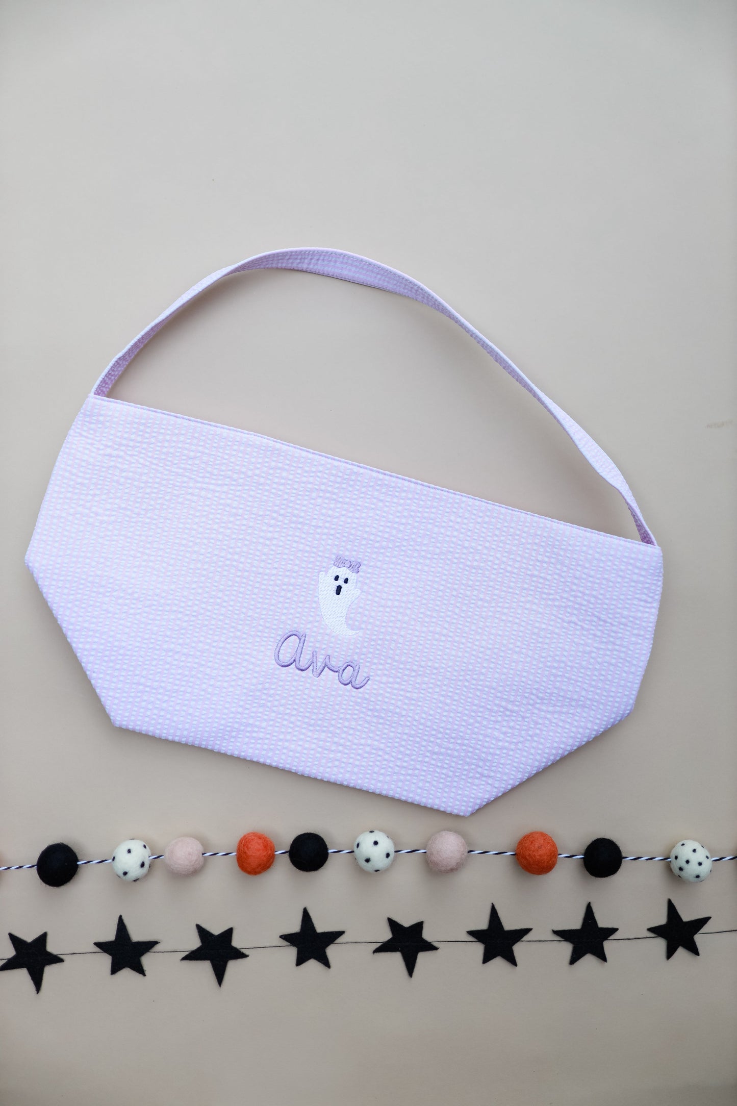 Seersucker Striped Halloween Bag - more colors