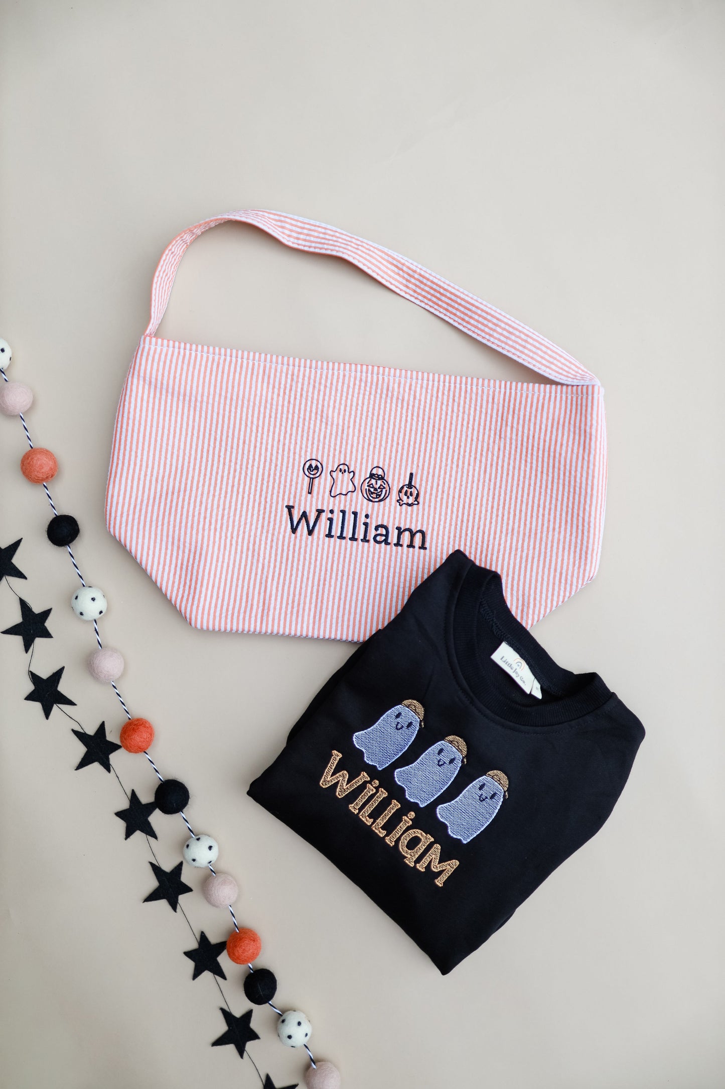 Seersucker Striped Halloween Bag - more colors