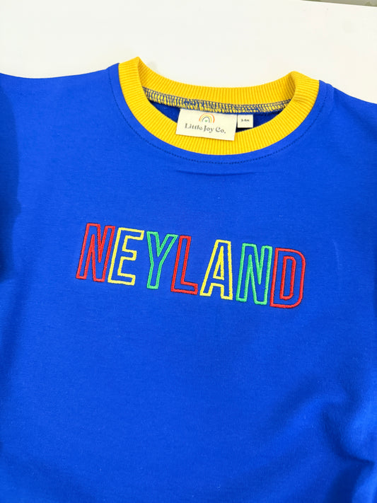 90s Colorblock Sweatshirt Bubble Romper