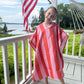 Cabana Stripe Beach Towel Poncho