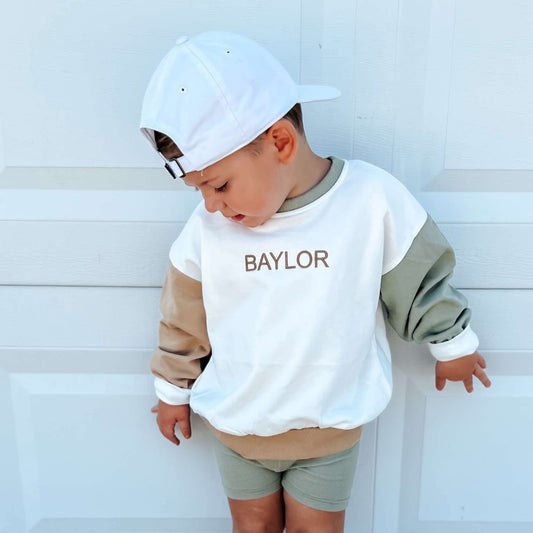 Colorblock Crewneck Sweatshirt