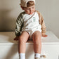 Colorblock Sweatshirt Romper