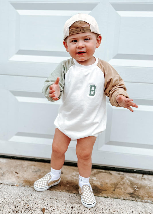 Colorblock Sweatshirt Romper