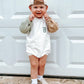 Colorblock Sweatshirt Romper