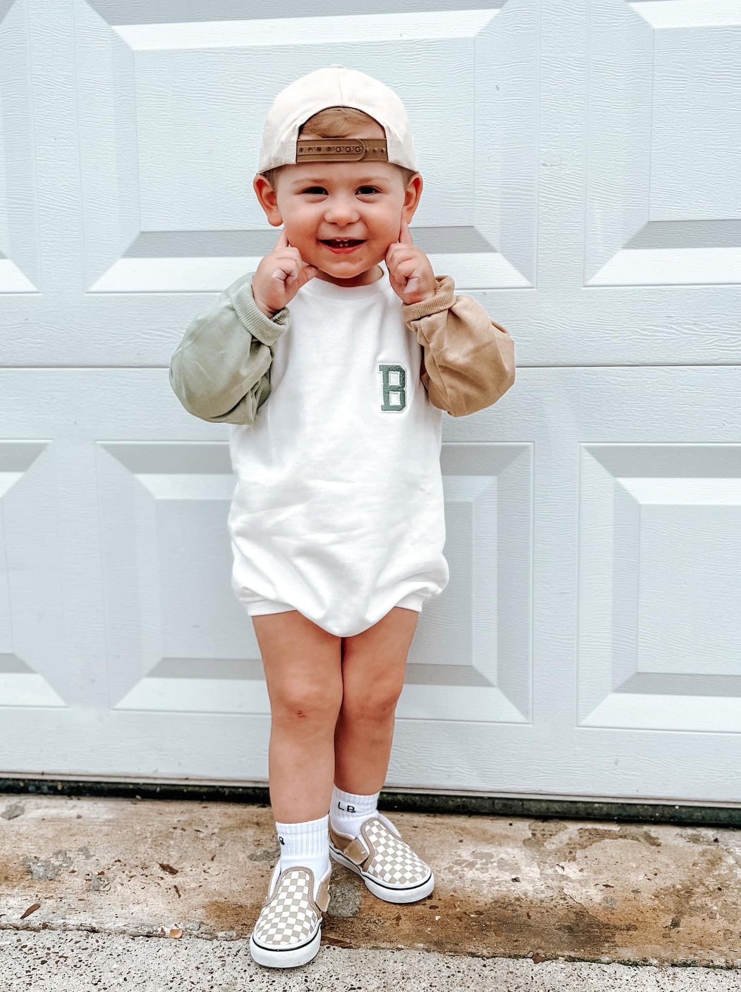 Colorblock Sweatshirt Romper