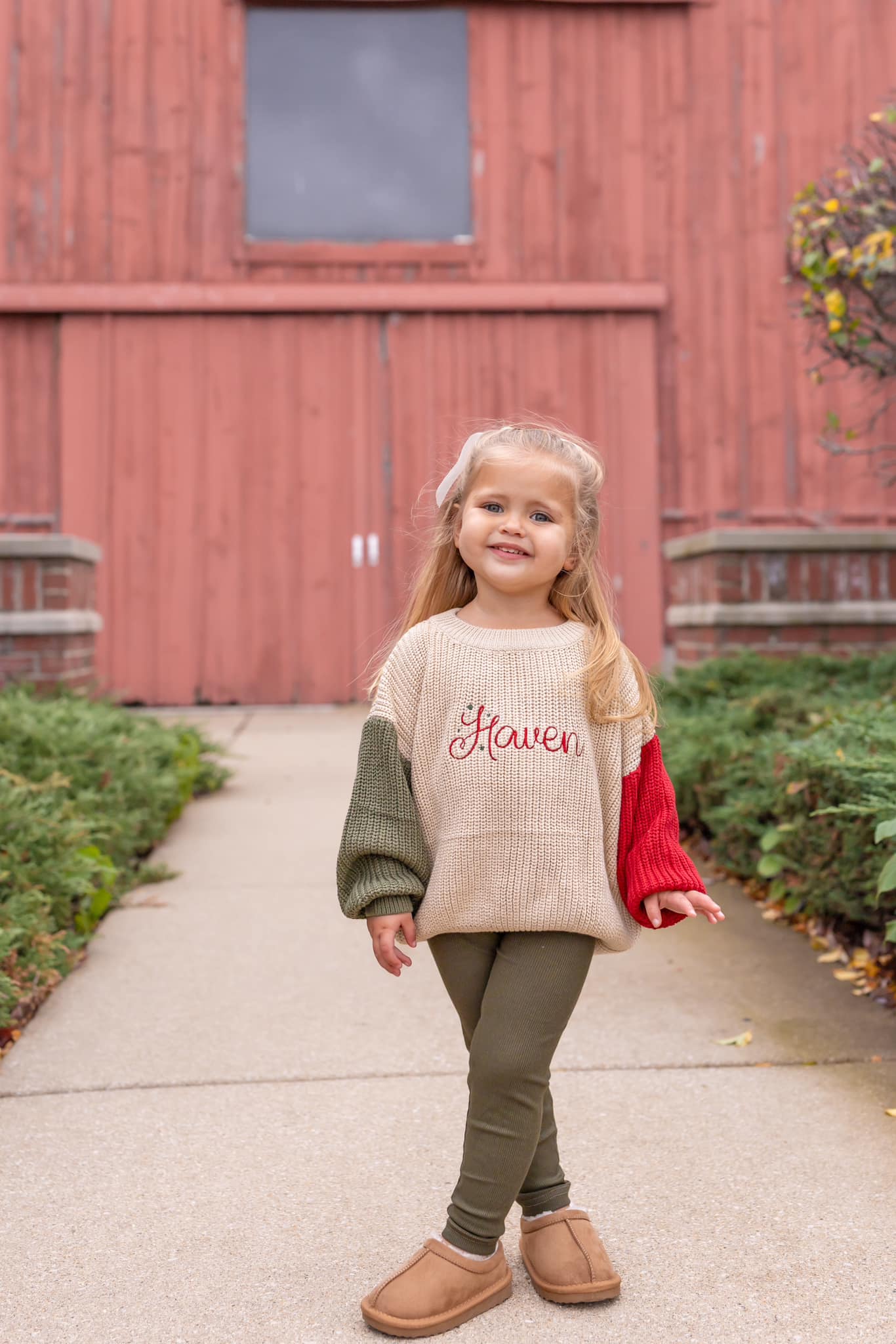 Christmas Colorblock Knit Sweater