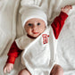 Red & White Christmas Colorblock Romper or Crew - Valentine's Day