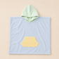 Colorblock Terry Beach Towel Poncho