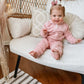 Blank Organic Cotton Quarter-Zip Set - Pink