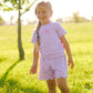Scalloped Shorts Set - Pink or Purple