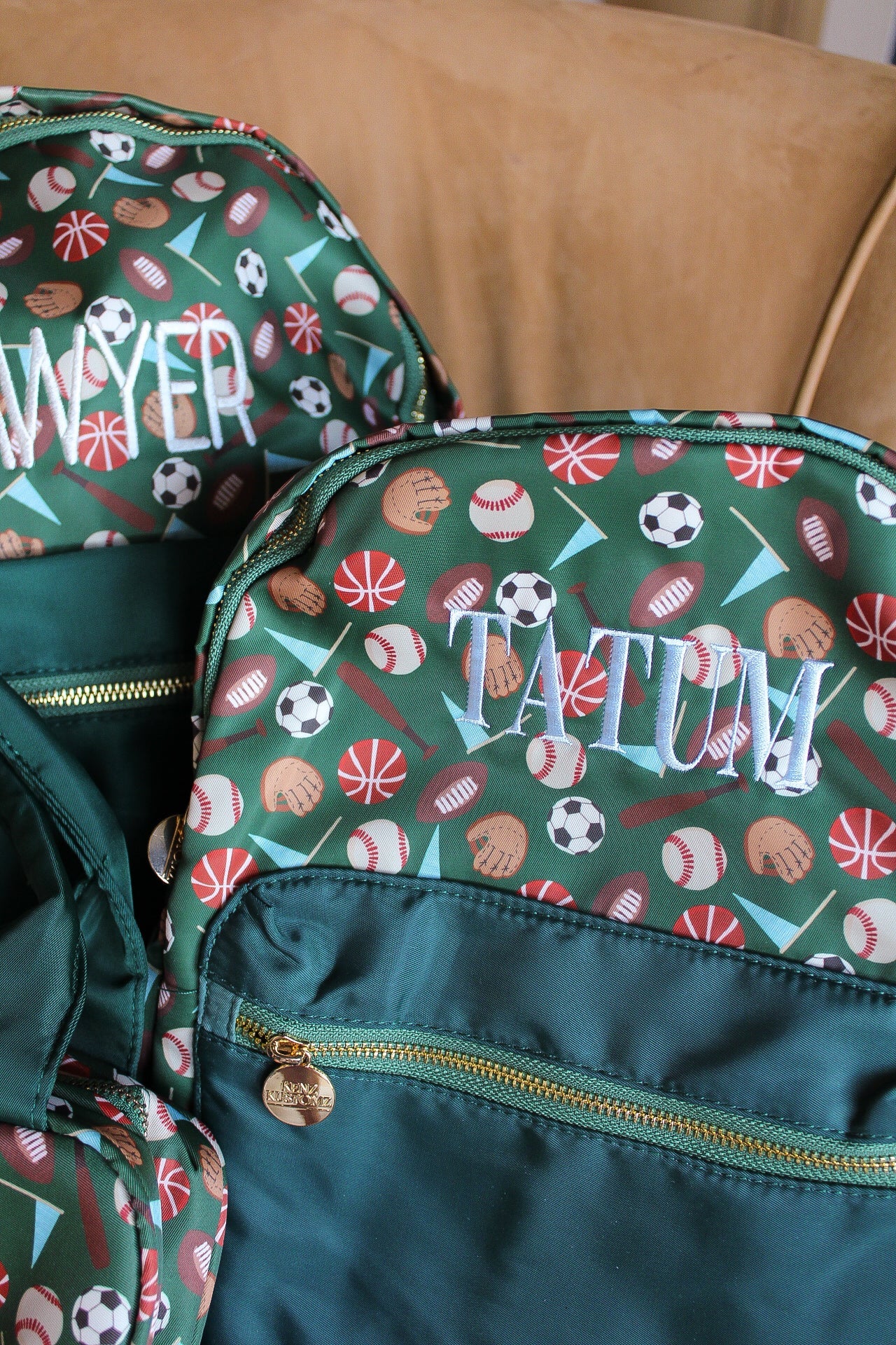 Sports Print Colorblock Backpack - two sizes