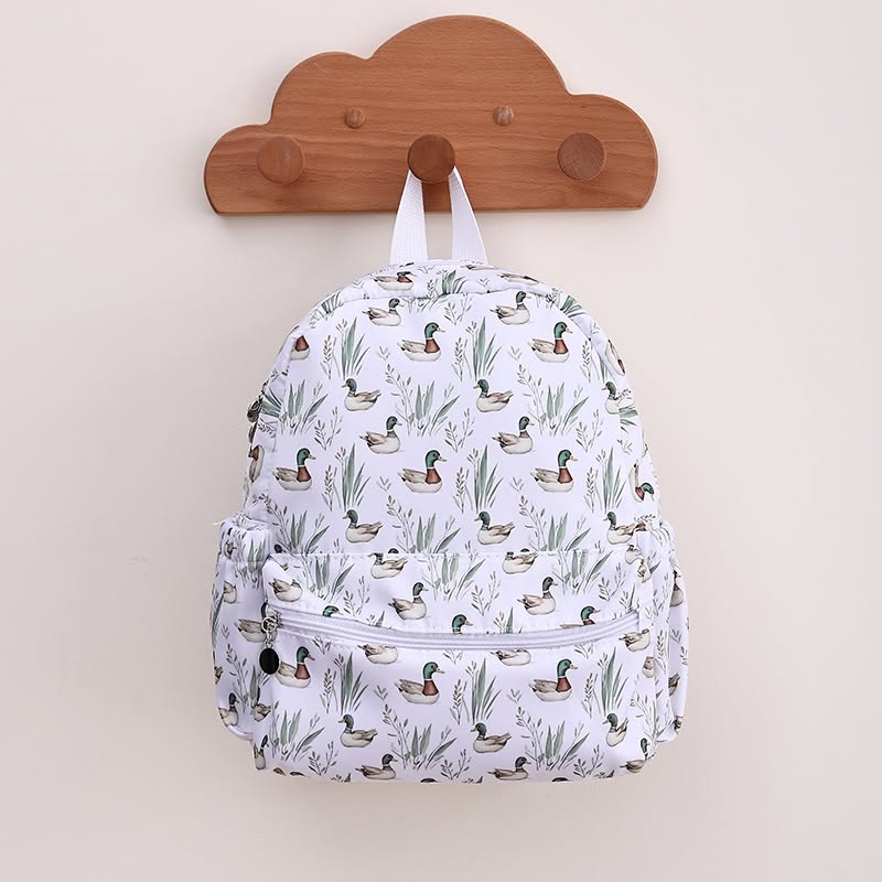 Toddler Backpack - Mallard Duck Print