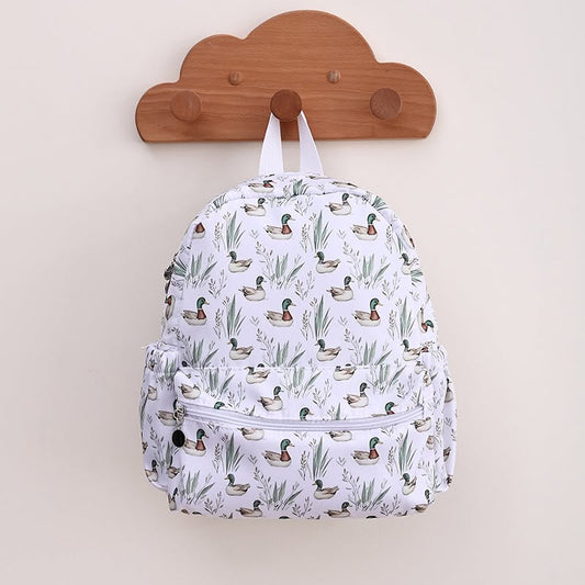 Toddler Backpack - Mallard Duck Print