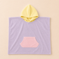 Colorblock Terry Beach Towel Poncho