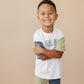 Organic Cotton Colorblock Tee and Shorts Set