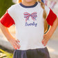 4th of July Colorblock Peplum Set - Top & Shorts