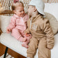 Organic Cotton Quarter-Zip Set - Tan