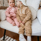 Organic Cotton Quarter-Zip Set - Tan
