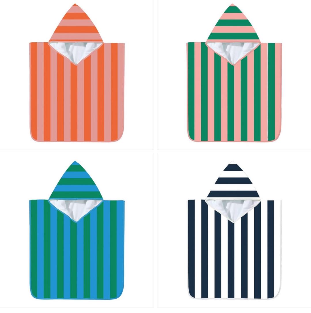 Cabana Stripe Beach Towel Poncho