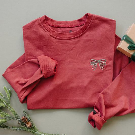 Adult Christmas Red Crewneck Sweatshirt