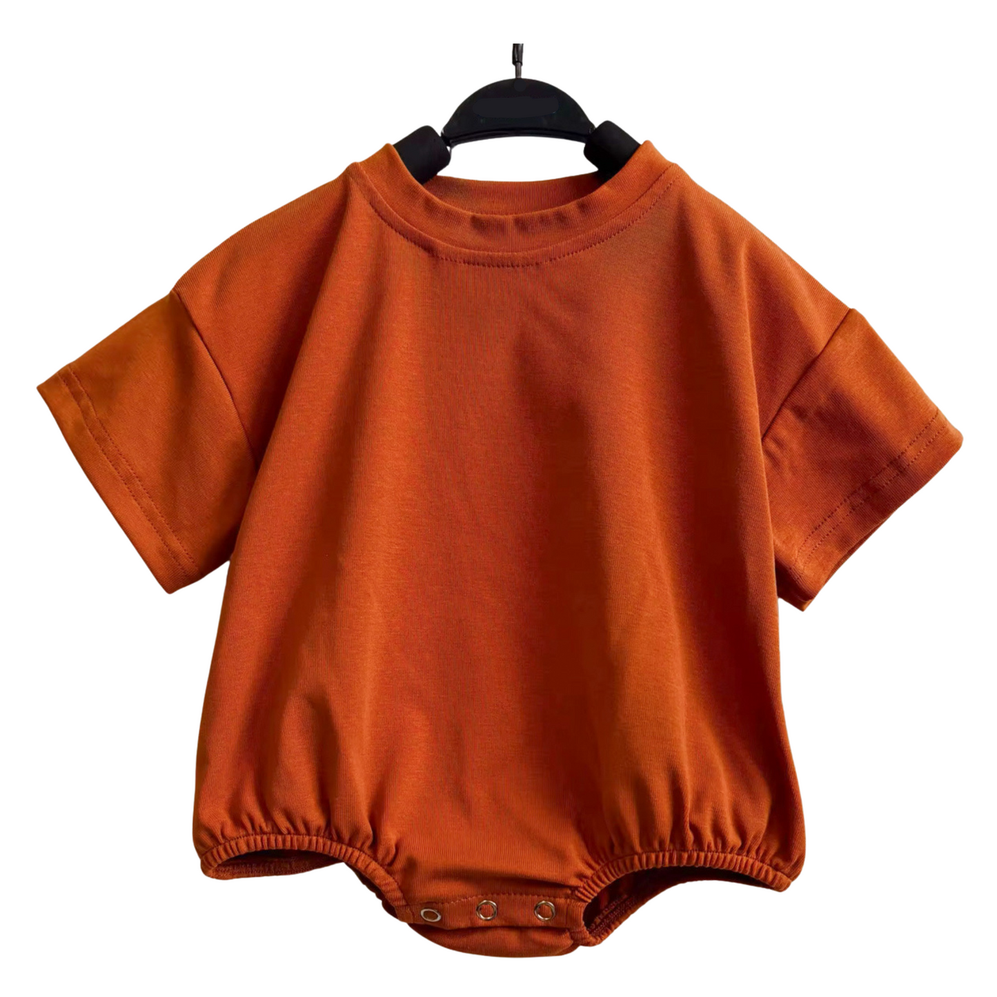 T-Shirt Romper - Burnt Orange