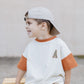 Oversized Tee - Burnt Orange & Cream Colorblock