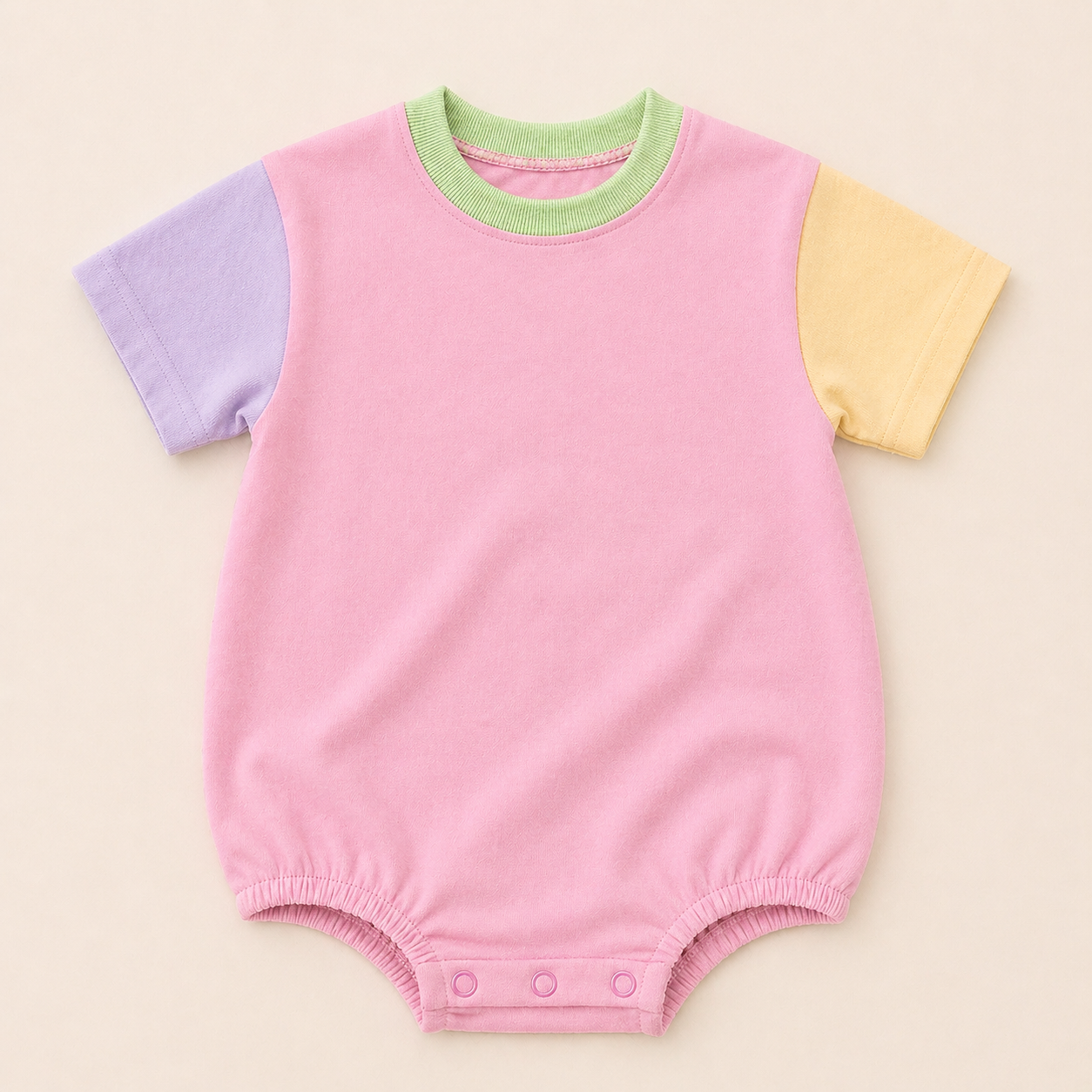 PRESALE Colorblock T-Shirt Romper - Girls *mid-July