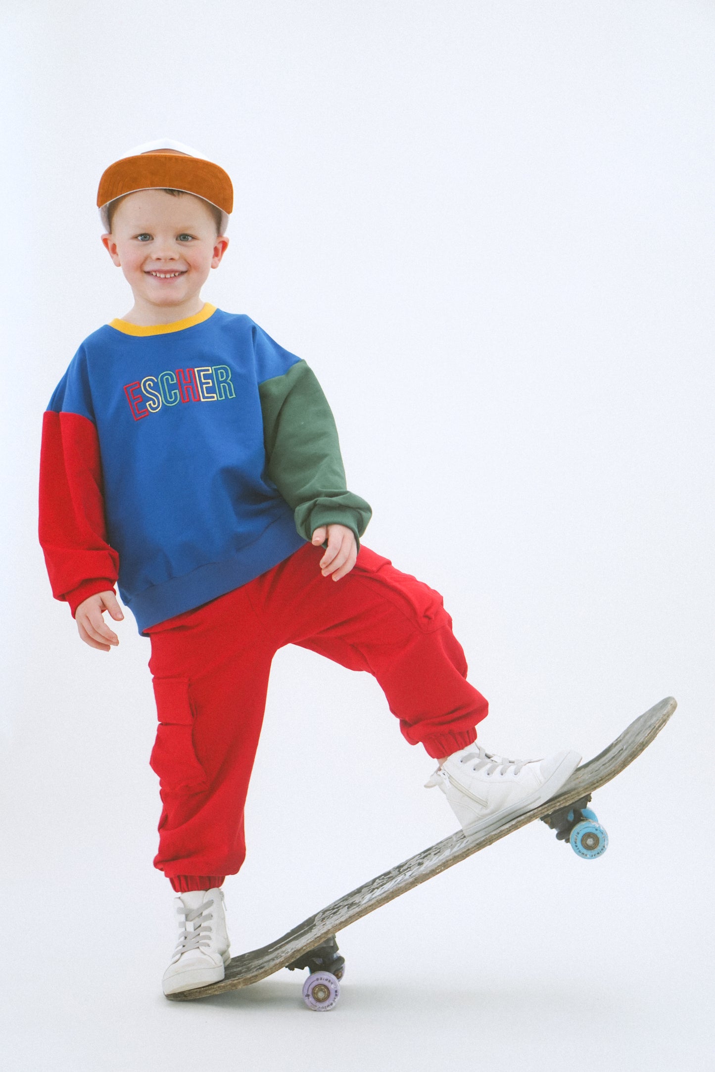 90s Colorblock Crewneck Sweatshirt