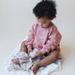 Sweatshirt Romper - Salmon Pink *NB only