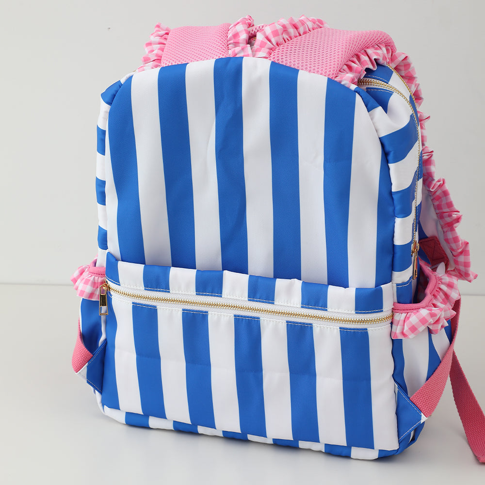 Ruffle Backpack - Gingham or Stripe