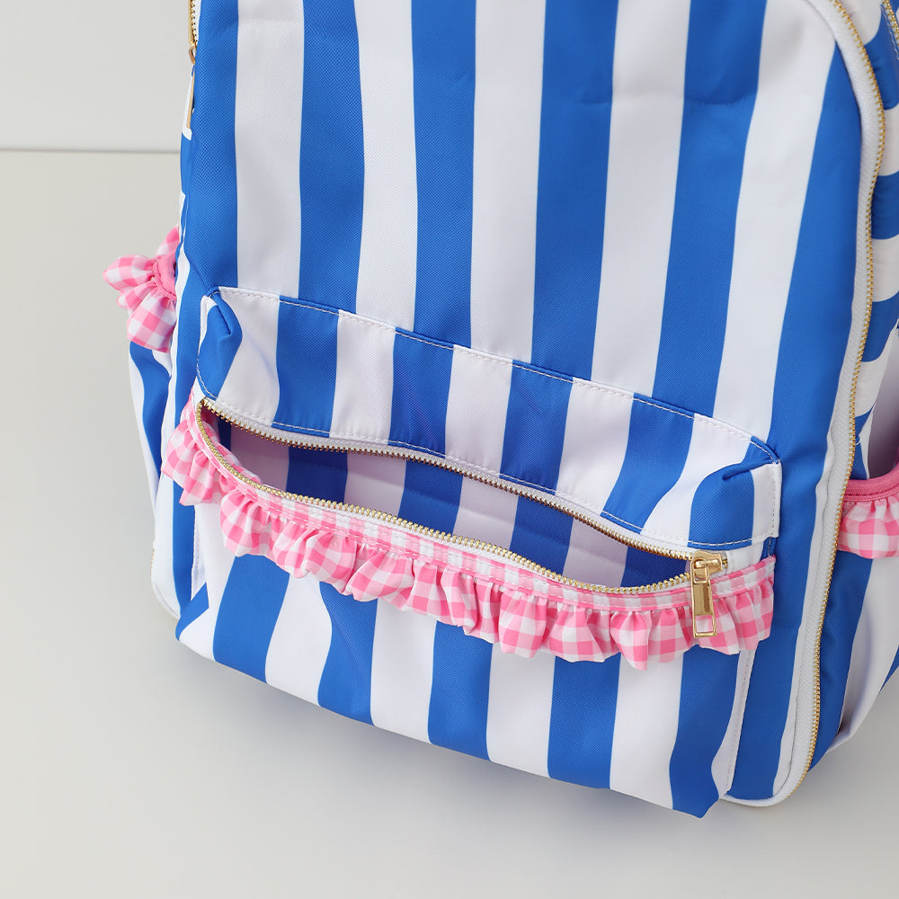 Ruffle Backpack - Gingham or Stripe