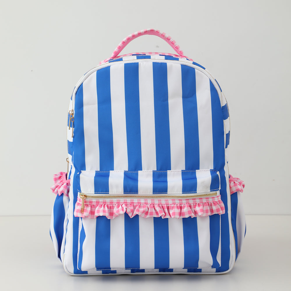 Ruffle Backpack - Gingham or Stripe