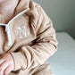 Organic Cotton Quarter-Zip Set - Tan