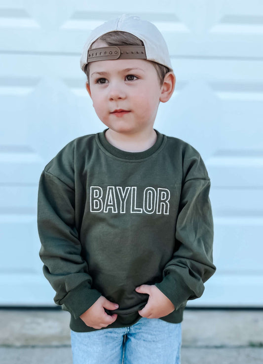 Crewneck Sweatshirt - Olive Green