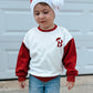 PREORDER Red & White Colorblock Romper or Crew *late November
