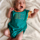 Organic Cotton Colorblock T-Shirt Romper