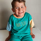 Organic Cotton Colorblock Tee and Shorts Set