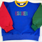 90s Colorblock Crewneck Sweatshirt